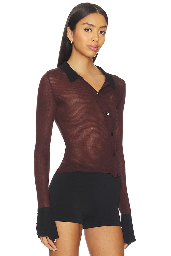 view 2 of 5 Davina Top in Brown