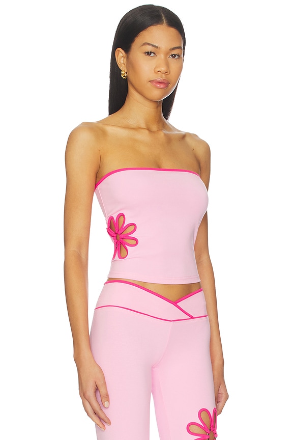 view 2 of 5 Daisy Boob Tube in Pink