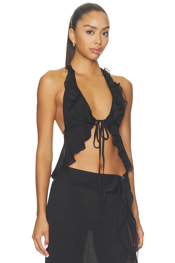 view 2 of 4 Portia Top in Black