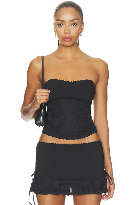 view 2 of 6 Aris Two-piece Top in Black
