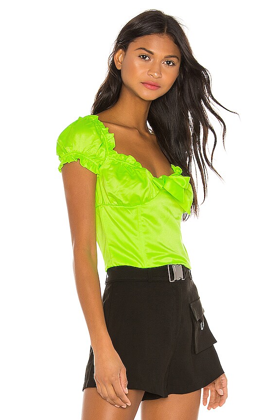 view 2 of 4 Naomi Top in Neon Green