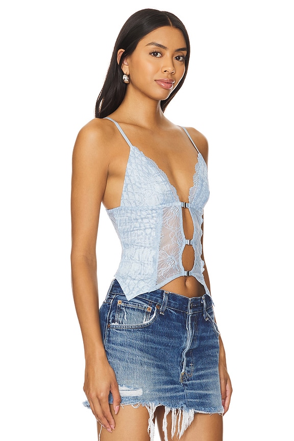 view 2 of 4 Keller Top in Baby Blue