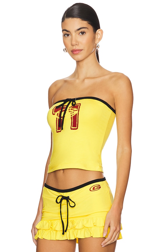 view 2 of 4 TOP SIN TIRANTES MICHELLE in Yellow