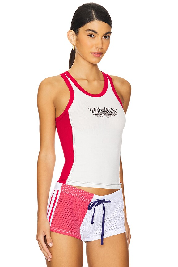 view 2 of 4 DÉBARDEUR ALYSE in Red & White