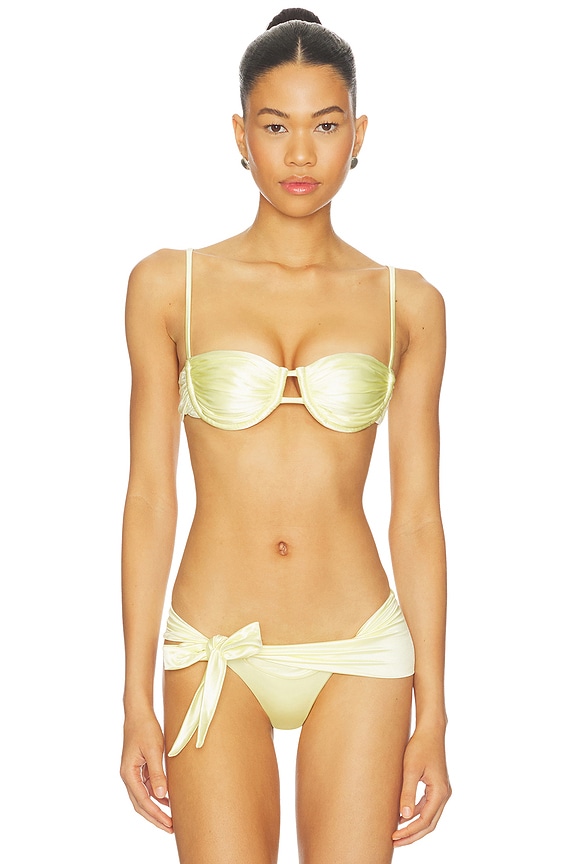 view 1 of 4 Static Bikini Top in Acid