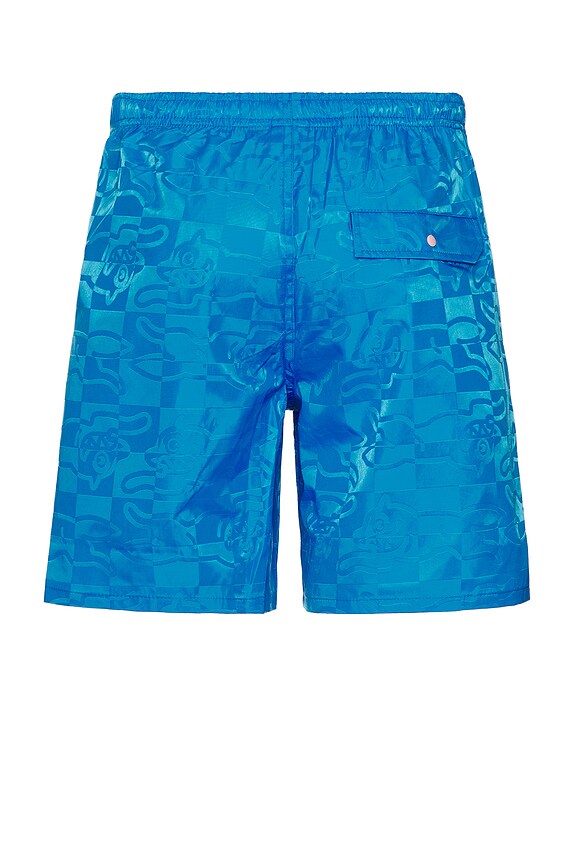 view 2 of 4 Running Check Short in French Blue