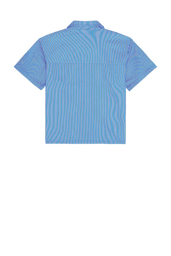 view 2 of 5 Decker Short Sleeve Woven Shirt in Victoria Blue