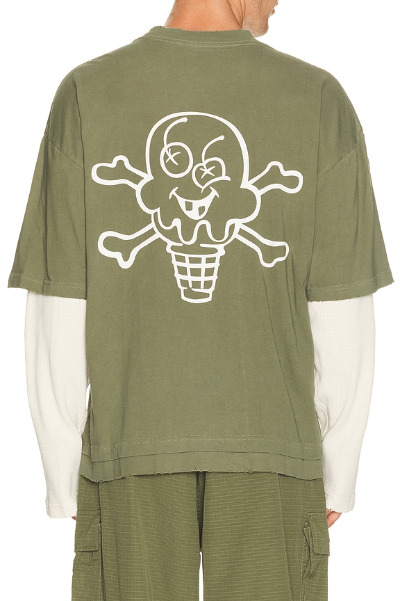 view 2 of 4 Bones Long Sleeve Tee in Four Leaf Clover