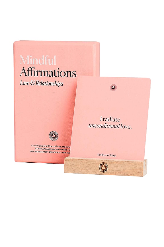 view 2 of 4 MINDFUL AFFIRMATIONS カード in Pink