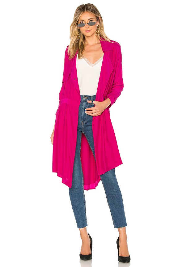 view 2 of 4 The Trench Dress in Fuchsia