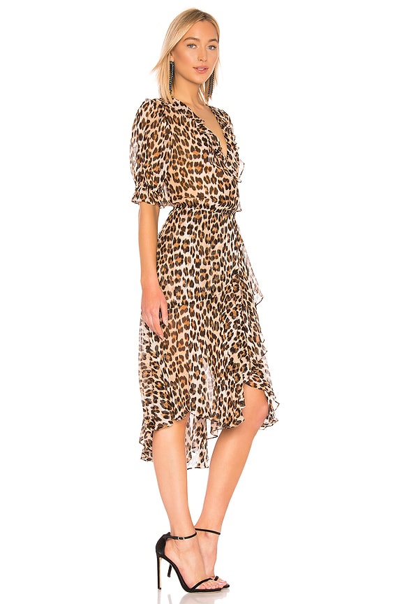 view 2 of 3 The Cha Cha Wrap Dress in Leopard