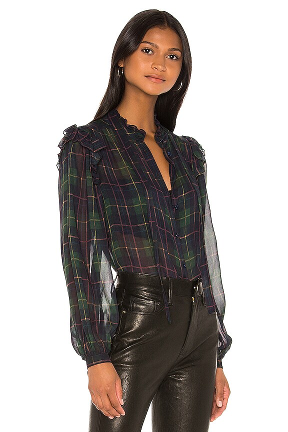 view 2 of 4 Secretary Blouse in Classic Tartan