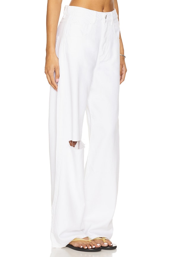 view 2 of 6 Poppy Wide Leg Jeans in White