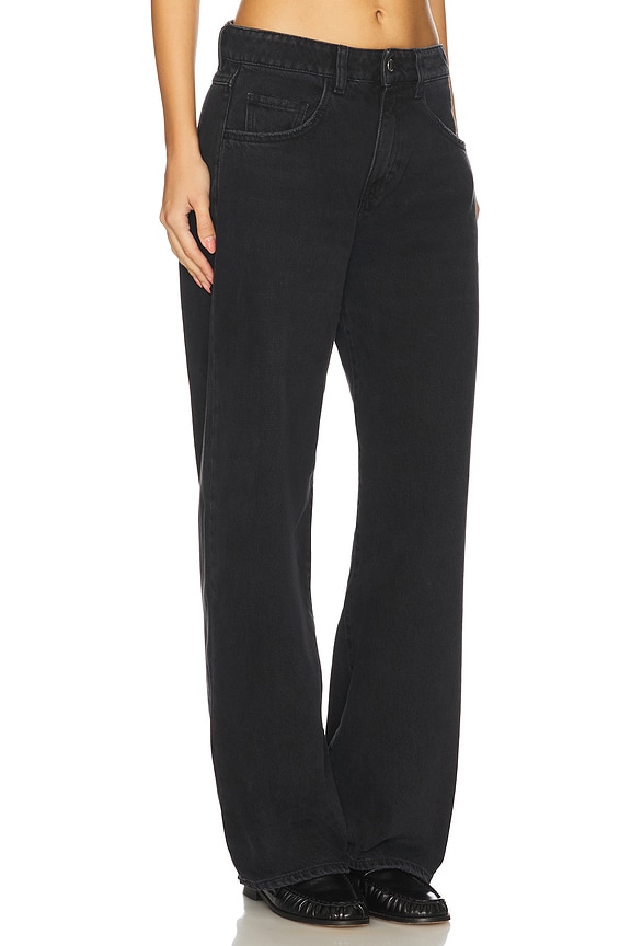 view 2 of 6 Bea Wide Leg Jeans in Graphite Black