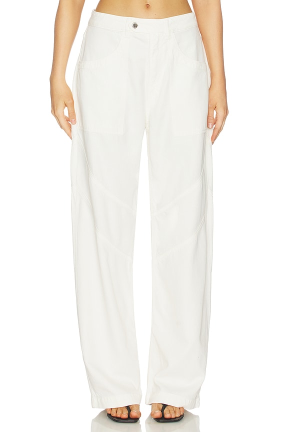 view 1 of 6 Lysa Wide Leg Jeans in White