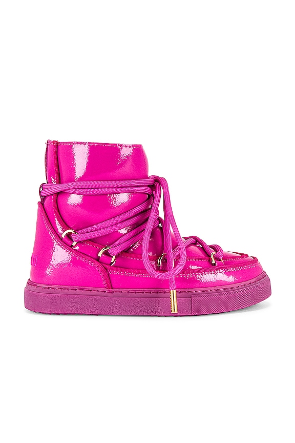 INUIKII Full Leather Naplack Bootie in Fuxia | REVOLVE