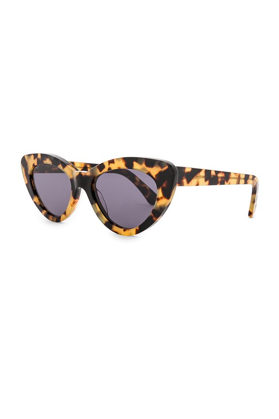 view 2 of 3 СОЛНЦЕЗАЩИТНЫЕ ОЧКИ PAMELA in Tortoise & Grey Flat