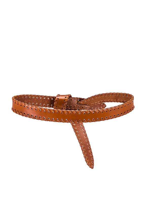 view 2 of 3 Lecce Braided Leather Belt in Natural