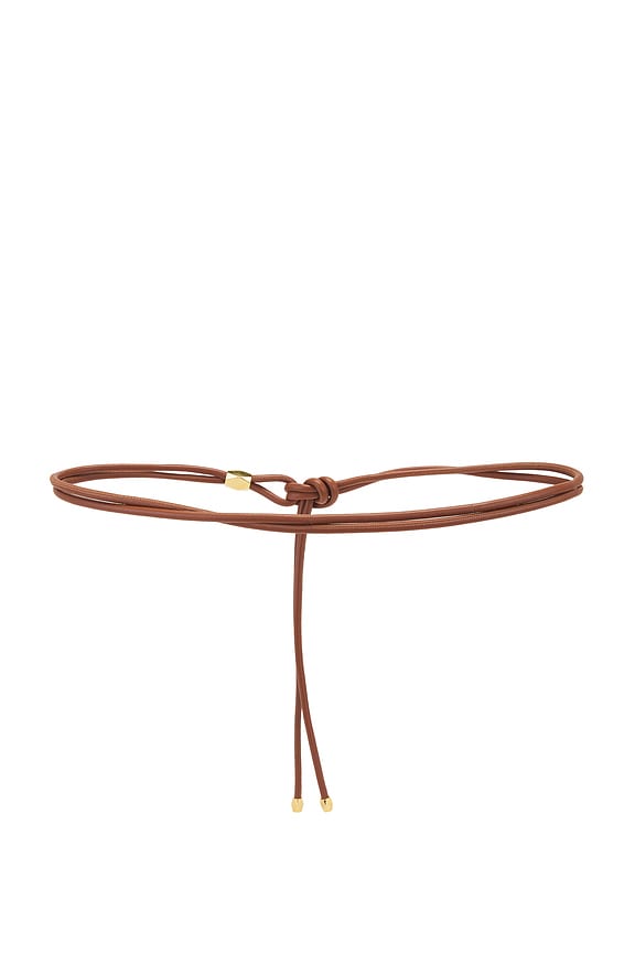 view 2 of 3 Silvia Belt in Cognac & Gold