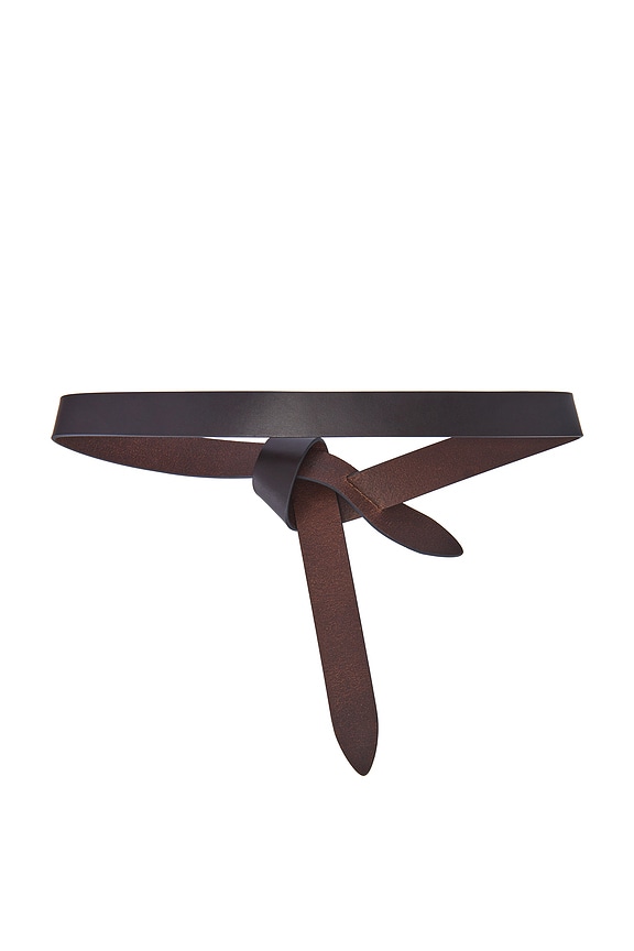 view 2 of 3 Lecce Belt in Chocolate
