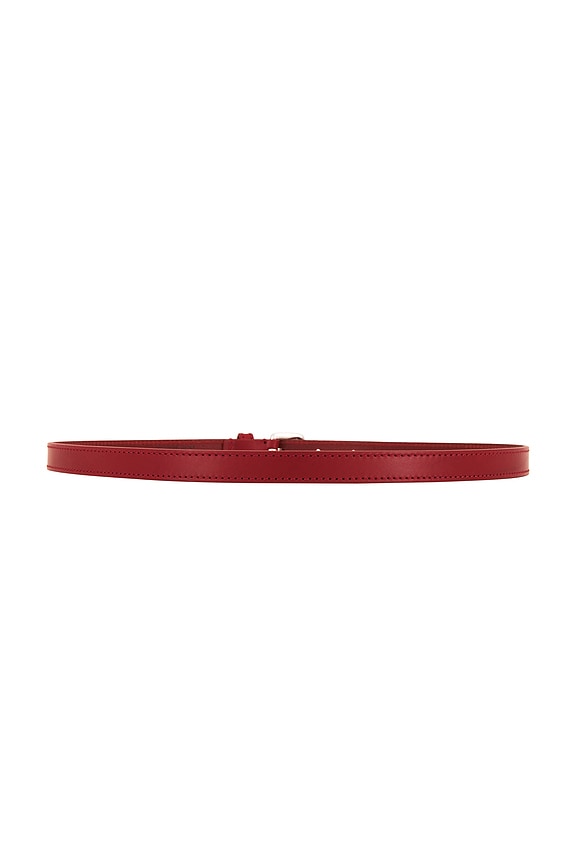 view 2 of 3 Chelsea Belt in Deep Red & Silver