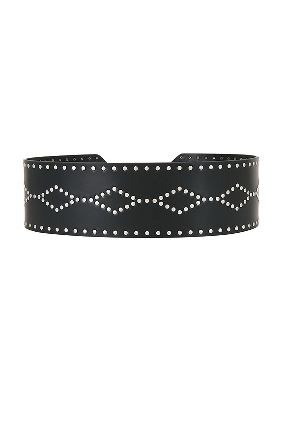 view 2 of 3 Lucie Belt in Black & Silver