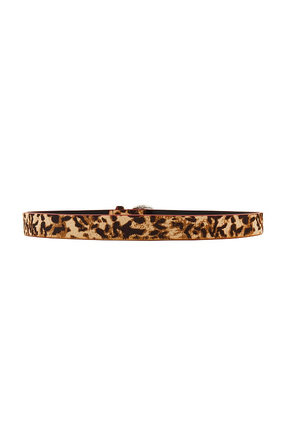view 2 of 3 Depson Belt in Leopard & Palladium