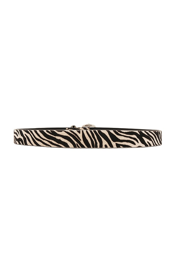 view 2 of 3 Depson Belt in Zebra & Palladium