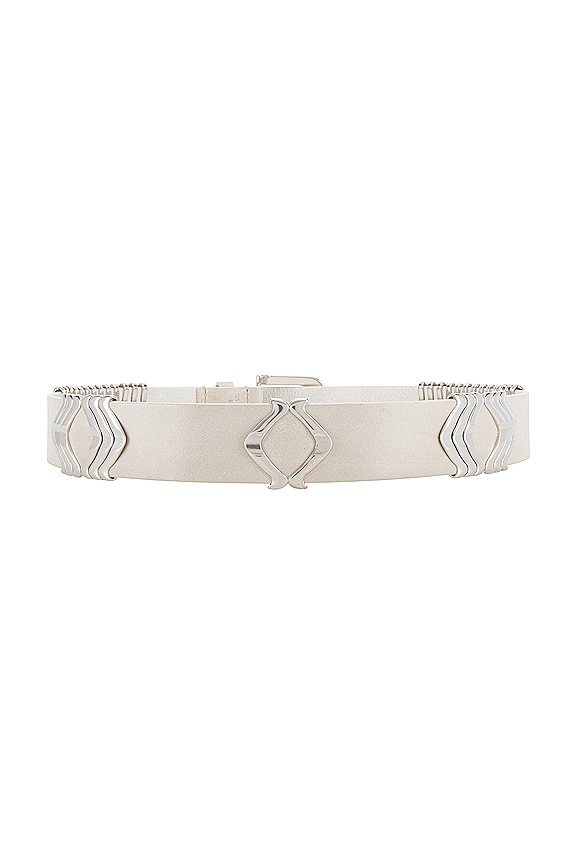 view 2 of 3 Tehora Belt in Chalk & Silver