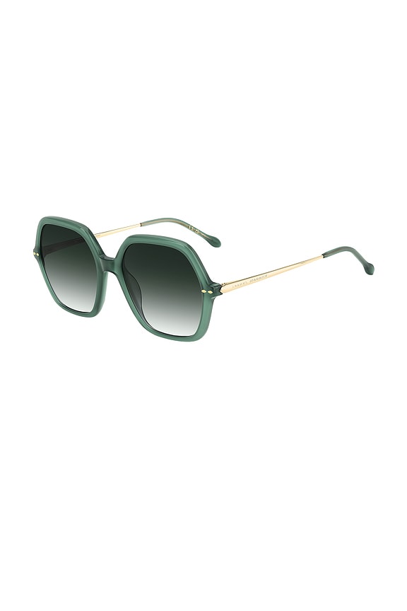 view 2 of 2 Square Sunglasses in Green