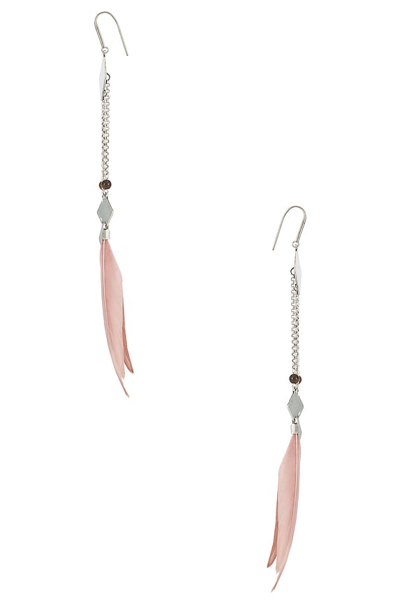 view 2 of 3 PENDIENTES in Rosewood & Silver