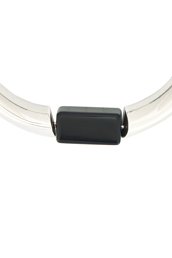 view 2 of 2 COLLIER RAS DU COU in Black & Silver