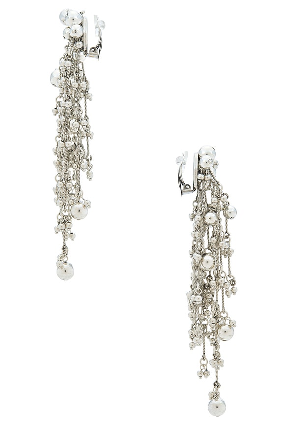 view 2 of 3 Freya Clip Earrings in Silver