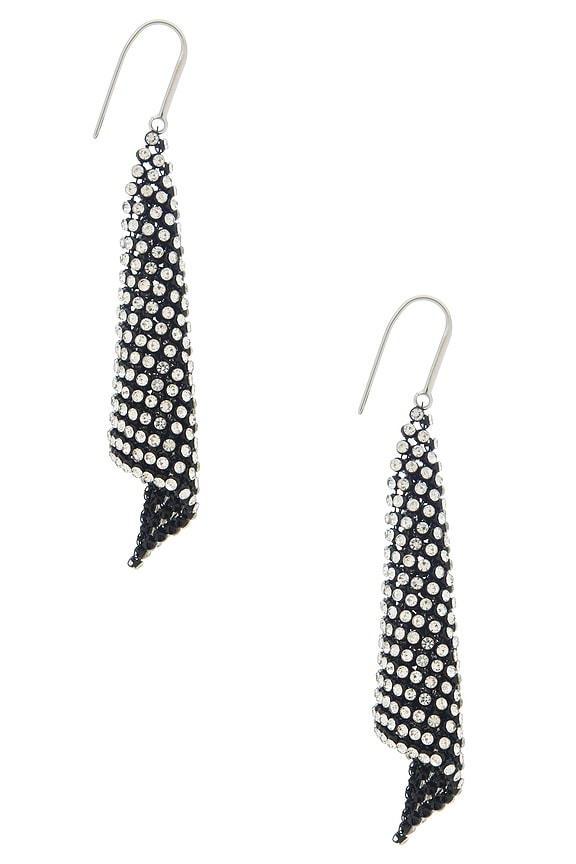 view 2 of 3 BOUCLES D'OREILLES AVA in Black & Silver