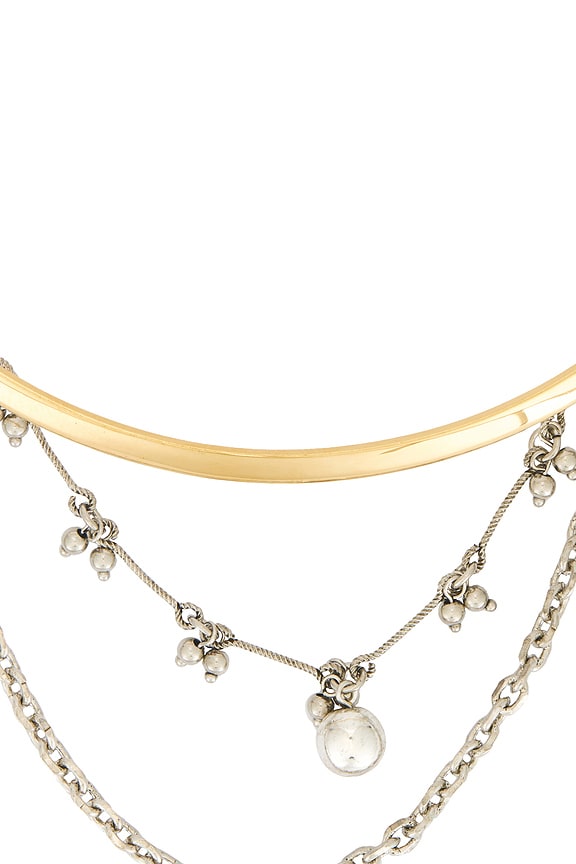 view 2 of 3 Freya Short Necklace in Silver & Dore