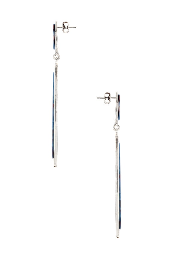 view 2 of 3 Boucle d'Oreill Earrings in Greyish Blue & Silver