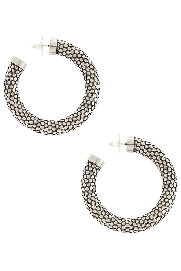view 2 of 3 Large Hoops in Silver