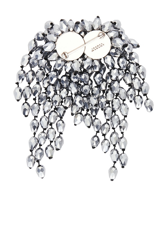 view 2 of 2 Brooch in Anthracite & Silver