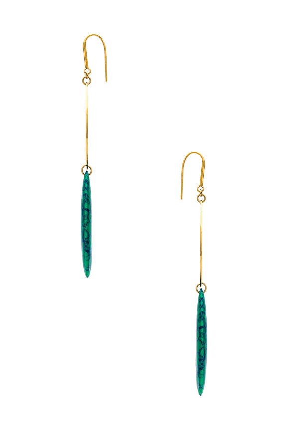 view 2 of 3 Boucle d'Oreill Earrings in Green