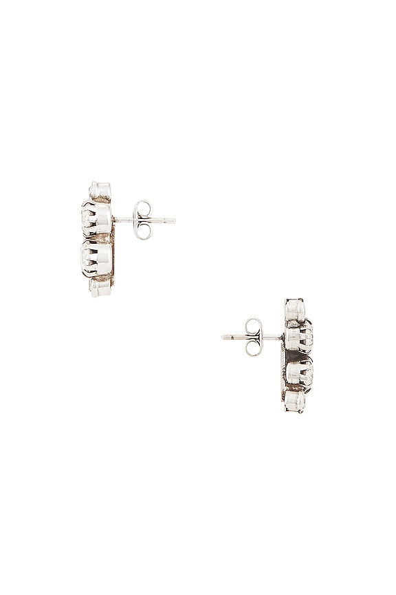 view 2 of 2 Wild Shore Studs in Transparent & Silver