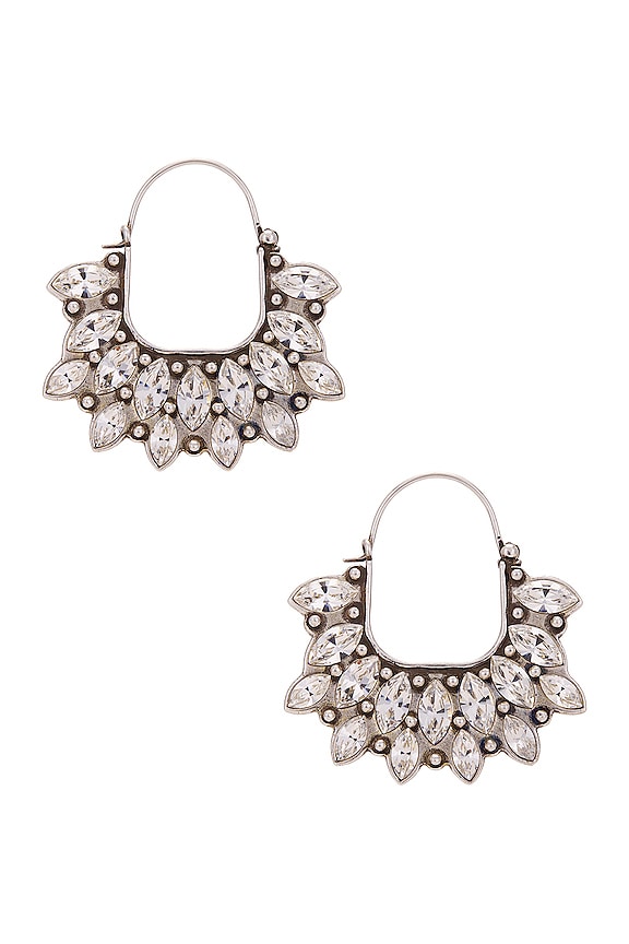 view 2 of 3 Boucle D'oreill Earrings in Transparent & Silver