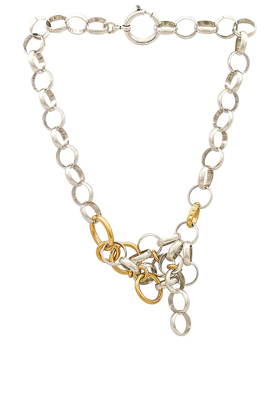 view 1 of 3 Stunning Necklace in Silver & Dore