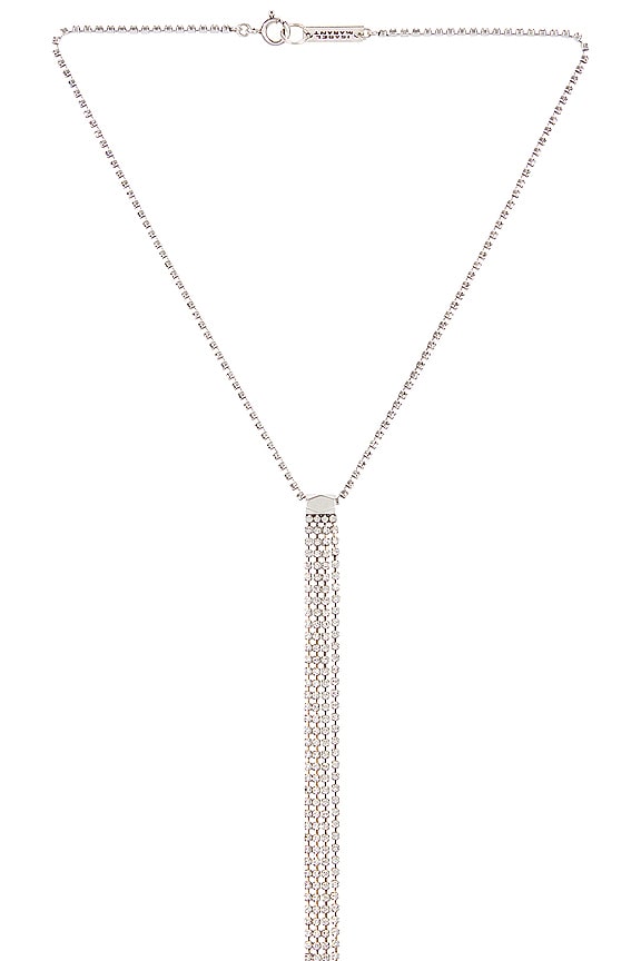 view 2 of 2 Charming Lady Necklace in Transparent & Silver