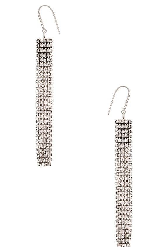 view 2 of 3 Naoko Earrings in Transparent & Silver