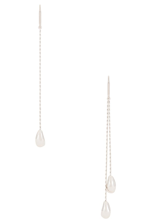 view 2 of 2 Asymmetric Earrings in Silver