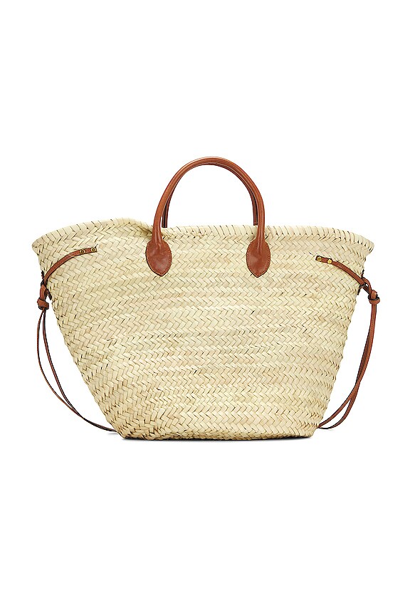 view 2 of 7 Cadix Tote in Natural & Cognac