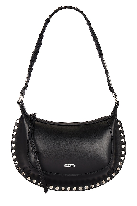 Isabel Marant Oskan Moon Bag in Black & Silver | REVOLVE