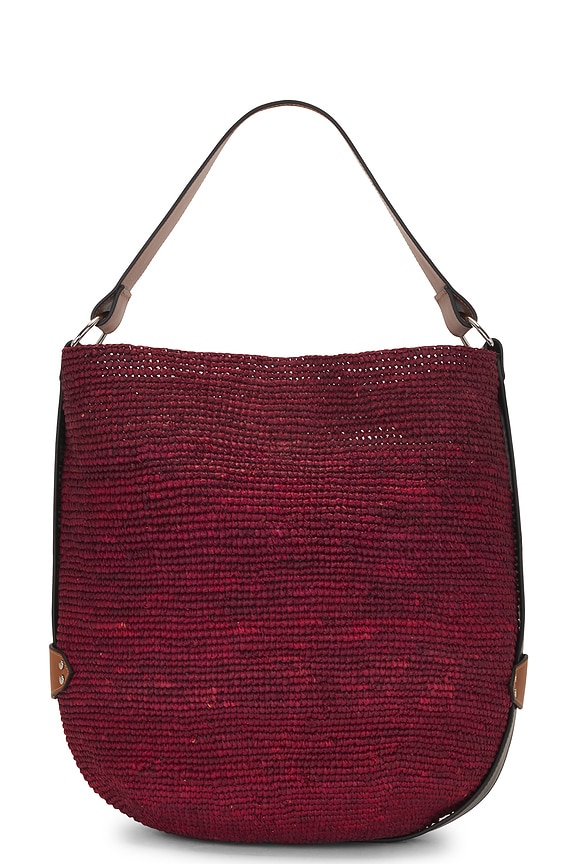 view 2 of 5 BAYIA ストローバッグ in Burgundy