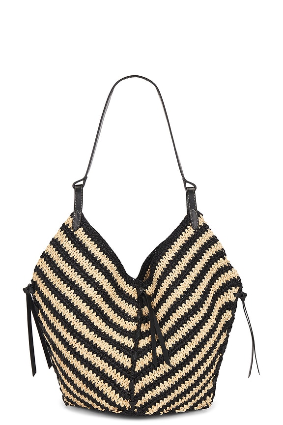 view 2 of 6 SAC PORTÉ ÉPAULE TAMPA in Black & Natural