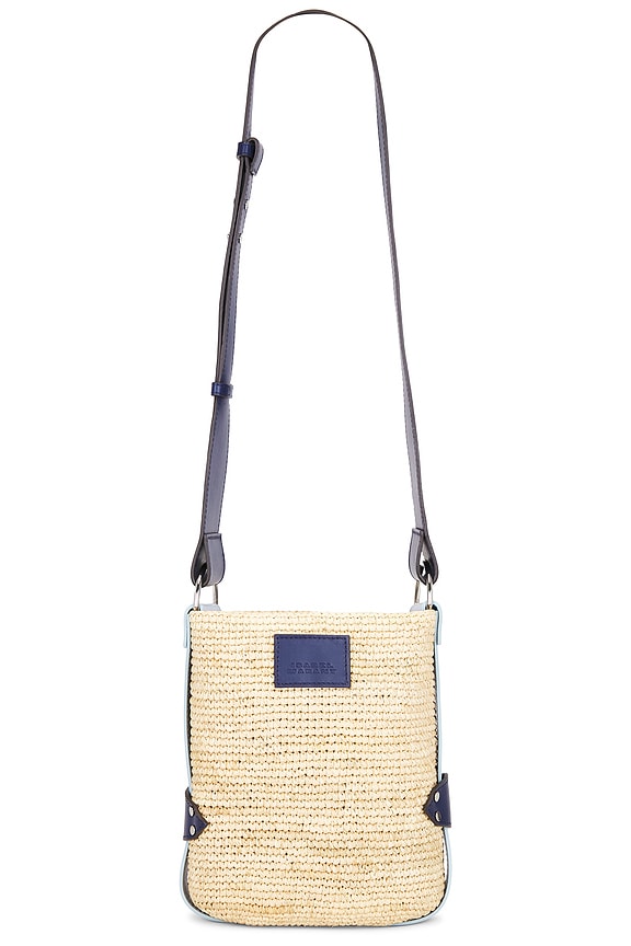 view 1 of 7 Mini Bayia Bag in Natural & Blue